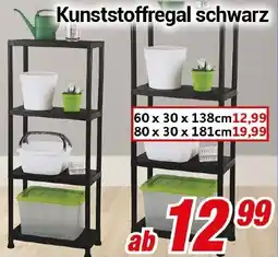 CENTERSHOP Kunststoffregal schwarz Angebot
