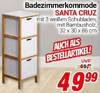 CENTERSHOP Badezimmerkommode SANTA CRUZ Angebot