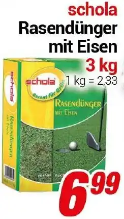 CENTERSHOP Schola Rasendünger mit Eisen Angebot