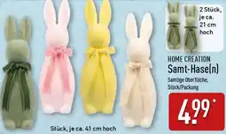 Aldi Nord HOME CREATION Samt-Hase(n) Angebot