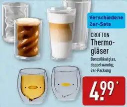 Aldi Nord CROFTON Thermogläser Angebot