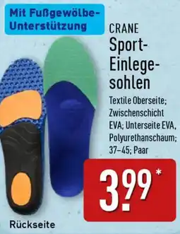 Aldi Nord CRANE Sport Einlegesohlen Angebot