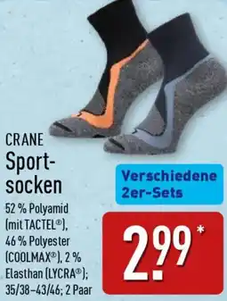 Aldi Nord CRANE Sportsocken Angebot