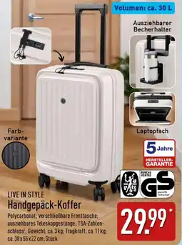 Aldi Nord LIVE IN STYLE Handgepäck-Koffer Angebot