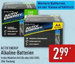 Aldi Nord ACTIV ENERGY Alkaline-Batterien Angebot