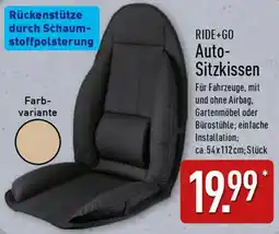 Aldi Nord RIDE+GO Auto Sitzkissen Angebot