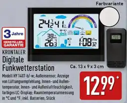Aldi Nord KRONTALER Digitale Funkwetterstation Angebot