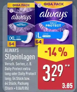Aldi Nord Always daily protect extra long Angebot