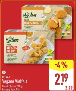 Aldi Nord Myvay vegane mini-schnitzel Angebot