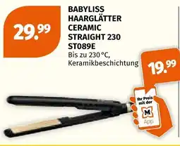 Müller BABYLISS HAARGLÄTTER CERAMIC STRAIGHT 230 ST089E Angebot