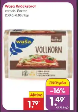 Netto Marken-Discount Wasa Knäckebrot Angebot