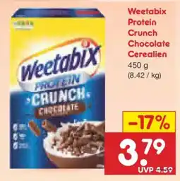 Netto Marken-Discount Weetabix Protein Crunch Chocolate Cerealien Angebot