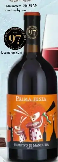 Aldi Nord Prima Festa Primitivo di Manduria Angebot