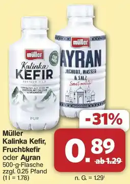 Famila Nord West Müller Kalinka Kefir, Fruchtkefir oder Ayran Angebot