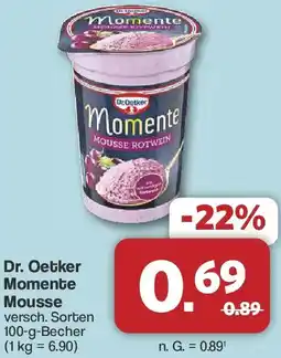Famila Nord West Dr. Oetker Momente Mousse Angebot