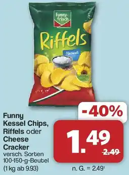Famila Nord West Funny Kessel Chips, Riffels oder Cheese Cracker Angebot