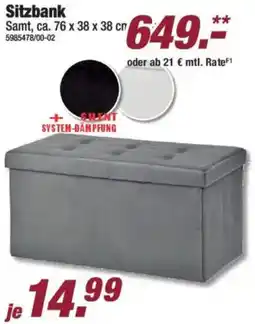 Poco Sitzbank Angebot