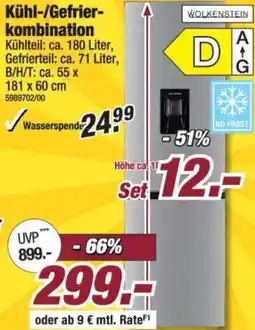 Poco WOLKENSTEIN Kühl-/Gefrierkombination Angebot