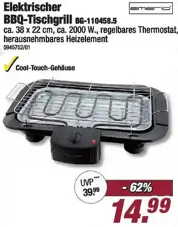 Poco Emerio Elektrischer BBQ-Tischgrill BG-110458.5 Angebot