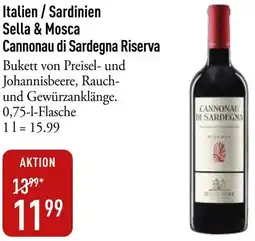 Galeria Markthalle Italien / Sardinien Sella & Mosca Cannonau di Sardegna Riserva Angebot