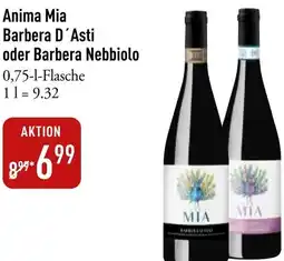Galeria Markthalle Anima Mia Barbera D'Asti oder Barbera Nebbiolo Angebot