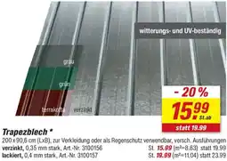 toom Baumarkt Trapezblech Angebot