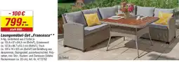 toom Baumarkt Loungemöbel-Set „Francesca" Angebot