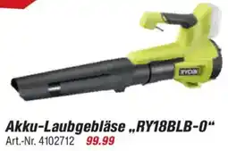 toom Baumarkt RYOBI Akku-Laubgebläse „RY18BLB-0" Angebot