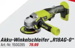 toom Baumarkt RYOBI Akku-Winkelschleifer „R18AG-0" Angebot