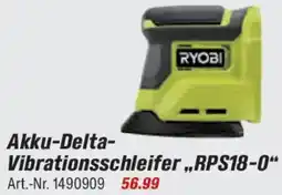toom Baumarkt RYOBI Akku-Delta Vibrationsschleifer ,,RPS18-0" Angebot