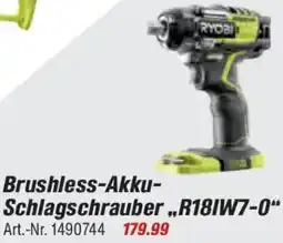 toom Baumarkt RYOBI Brushless-Akku Schlagschrauber „R181W7-0" Angebot