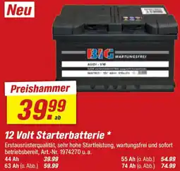toom Baumarkt 12 Volt Starterbatterie Angebot