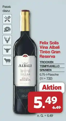 Famila Nord West Felix Solis Vina Albali Tinto Gran Reserva Angebot