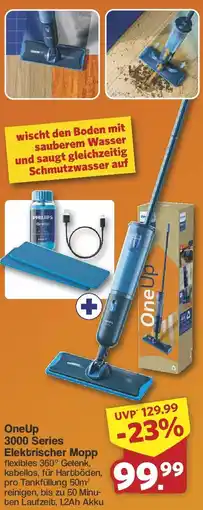 Famila Nord West PHILIPS OneUp 3000 Series Elektrischer Mopp Angebot