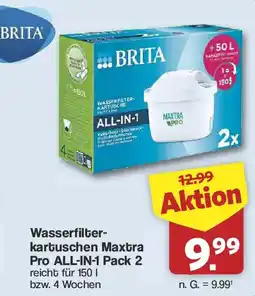 Famila Nord West BRITA Wasserfilter-kartuschen Maxtra Pro ALL-IN-1 Pack 2 Angebot