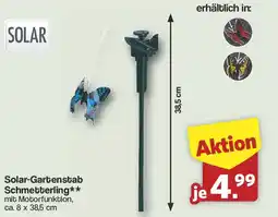 Famila Nord West SOLAR Solar-Gartenstab Schmetterling Angebot