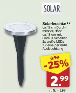 Famila Nord West SOLAR Solarleuchte Angebot