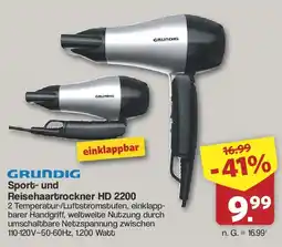 Famila Nord West GRUNDIG Sport- und Reisehaartrockner HD 2200 Angebot