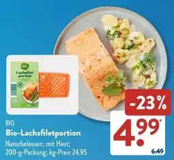Aldi Süd BIO Bio Lachsfiletportion Angebot