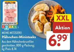 Aldi Süd MEINE METZGEREI Hähnchen Ministeaks Angebot