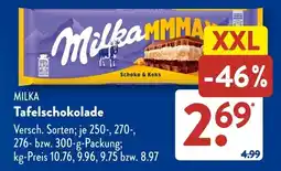 Aldi Süd MILKA Tafelschokolade Angebot
