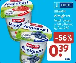 Aldi Süd EHRMANN Almighurt Angebot