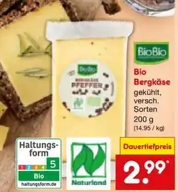 Netto Marken-Discount BioBlo Bergkäse Angebot