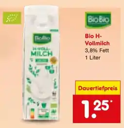 Netto Marken-Discount BioBio Bio H- Vollmilch Angebot