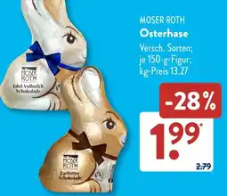 Aldi Süd MOSER ROTH Osterhase Angebot