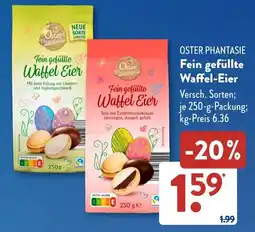 Aldi Süd OSTER PHANTASIE Fein gefüllte Waffel Eier Angebot