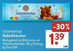 Aldi Süd OSTER PHANTASIE Gebäckhäschen Angebot