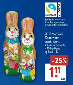 Aldi Süd OSTER PHANTASIE Osterhase Angebot