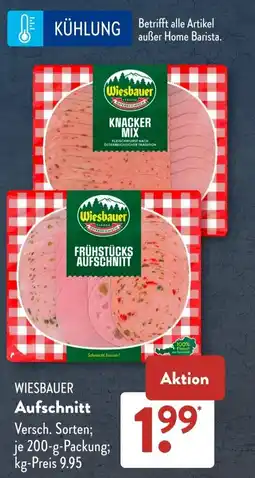 Aldi Süd WIESBAUER Aufschnitt Angebot