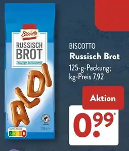 Aldi Süd BISCOTTO Russisch Brot Angebot